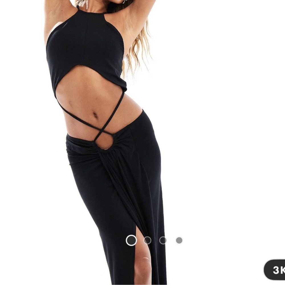 Black Cutout Maxi Dress